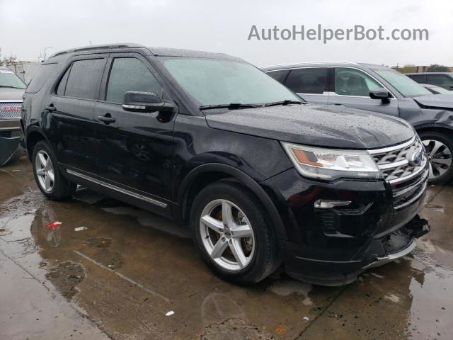 2018 Ford Explorer Xlt Black vin: 1FM5K7D81JGA35482