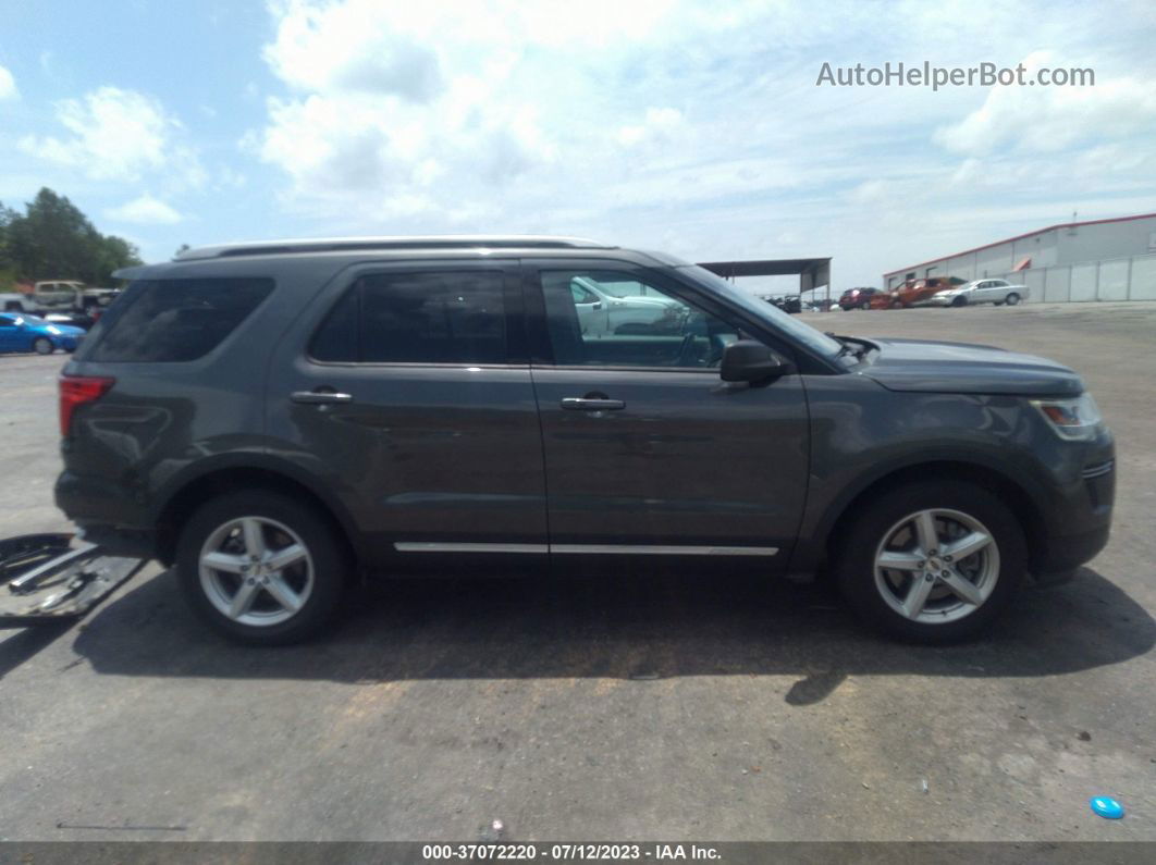 2018 Ford Explorer Xlt Gray vin: 1FM5K7D81JGB15493