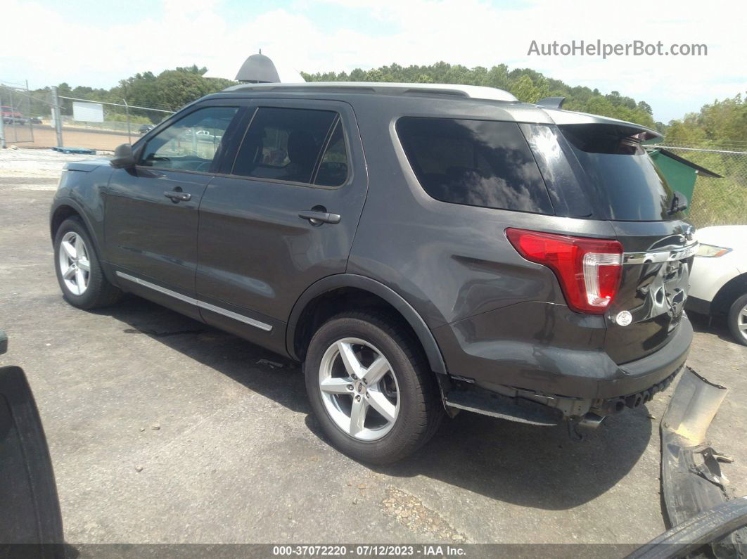 2018 Ford Explorer Xlt Gray vin: 1FM5K7D81JGB15493