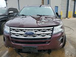 2018 Ford Explorer Xlt Burgundy vin: 1FM5K7D81JGB99573