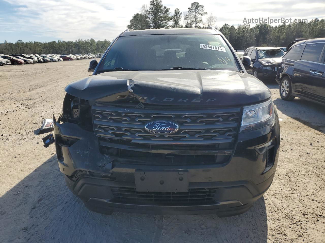 2018 Ford Explorer Xlt Черный vin: 1FM5K7D81JGC61957