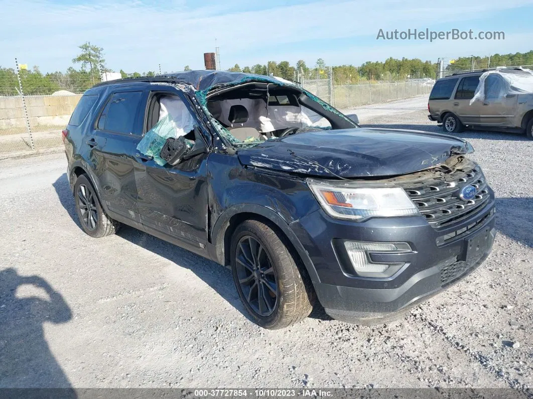 2017 Ford Explorer Xlt Gray vin: 1FM5K7D82HGA01674