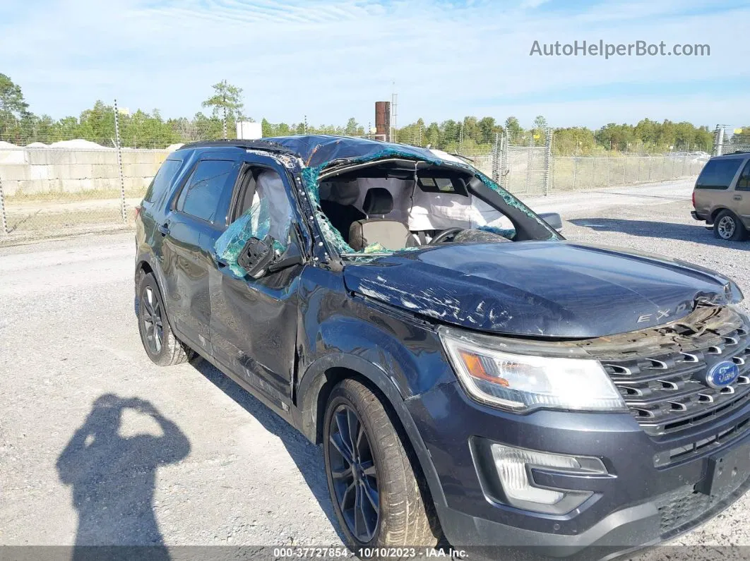 2017 Ford Explorer Xlt Gray vin: 1FM5K7D82HGA01674