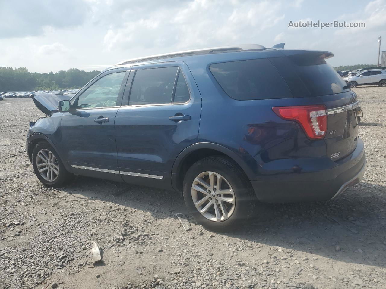 2017 Ford Explorer Xlt Blue vin: 1FM5K7D82HGB27789