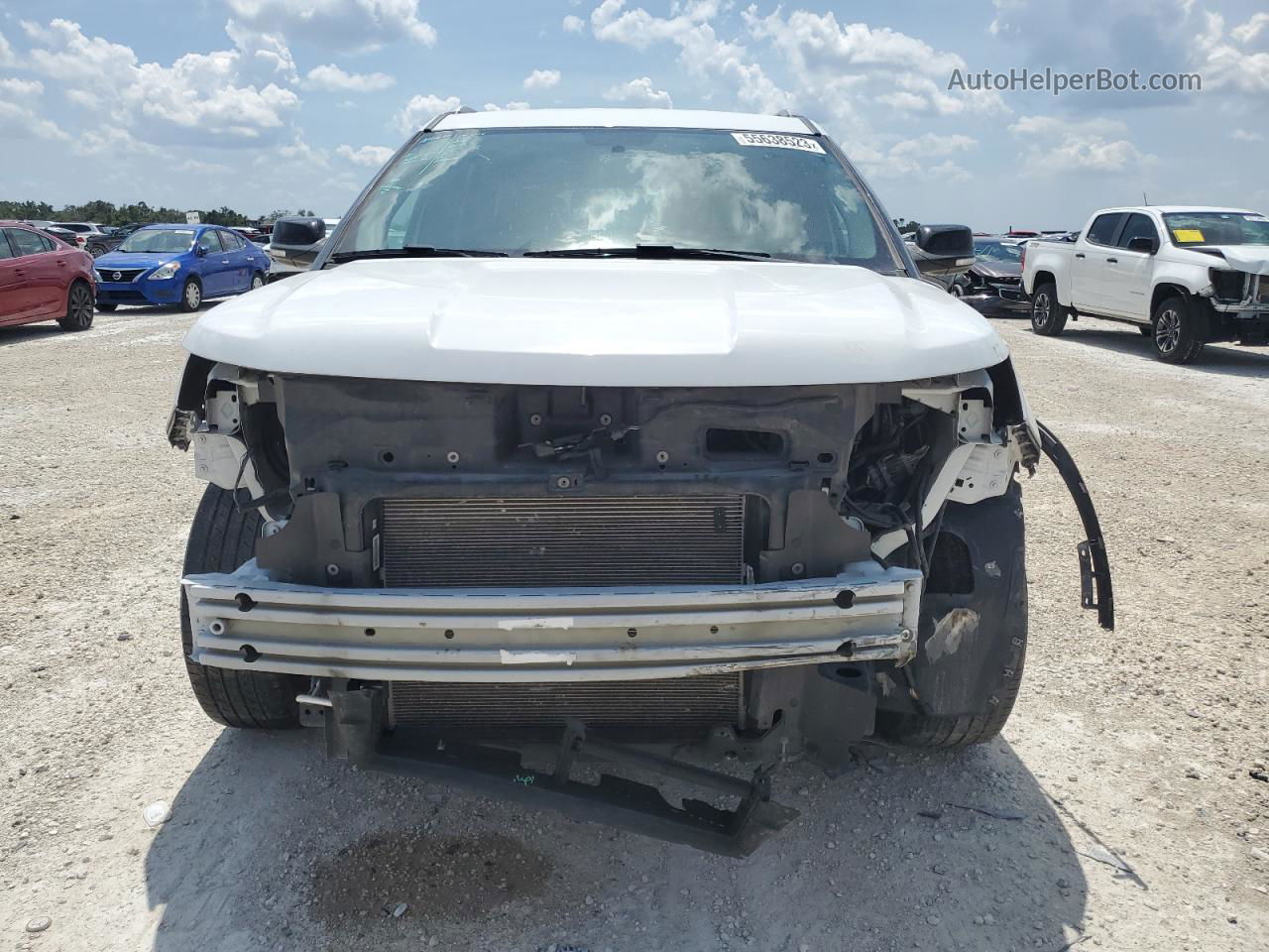 2017 Ford Explorer Xlt White vin: 1FM5K7D82HGD49796