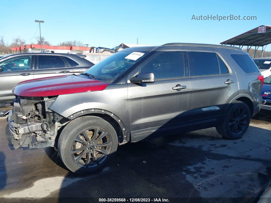 2017 Ford Explorer Xlt Gray vin: 1FM5K7D82HGD96469