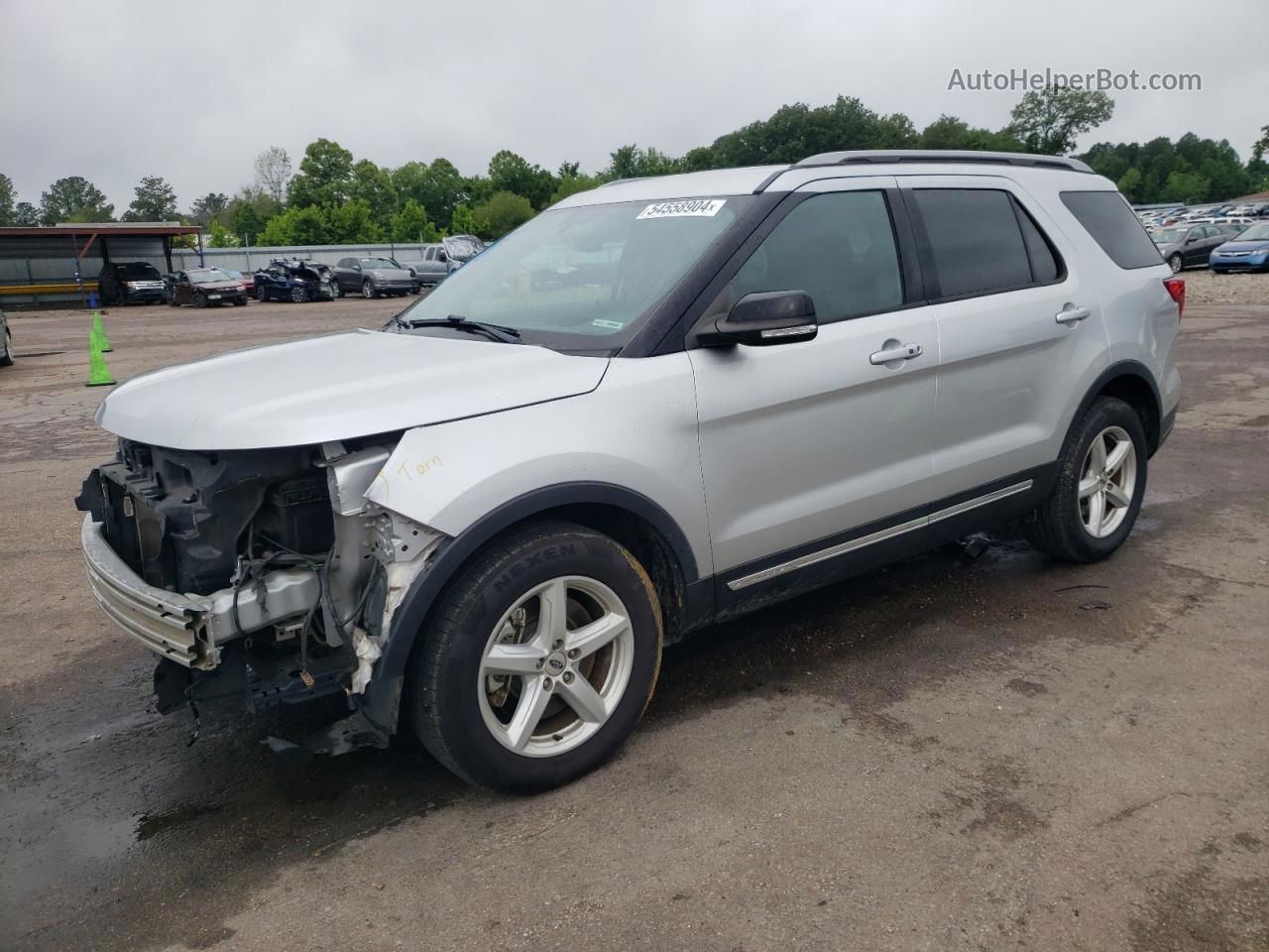 2018 Ford Explorer Xlt Silver vin: 1FM5K7D82JGB39379