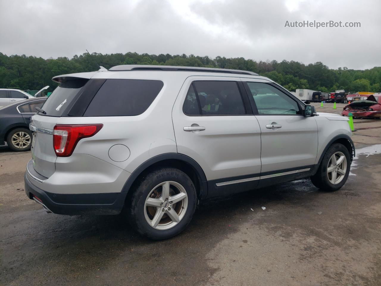 2018 Ford Explorer Xlt Silver vin: 1FM5K7D82JGB39379