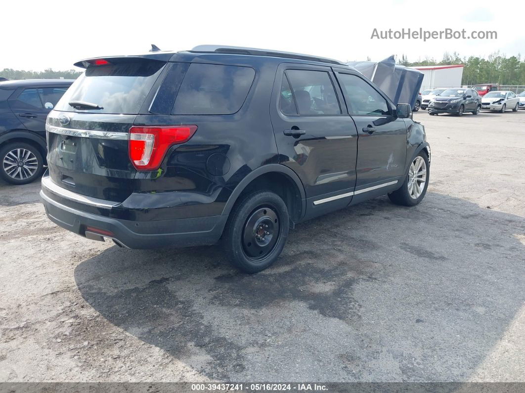 2018 Ford Explorer Xlt Black vin: 1FM5K7D82JGB39429