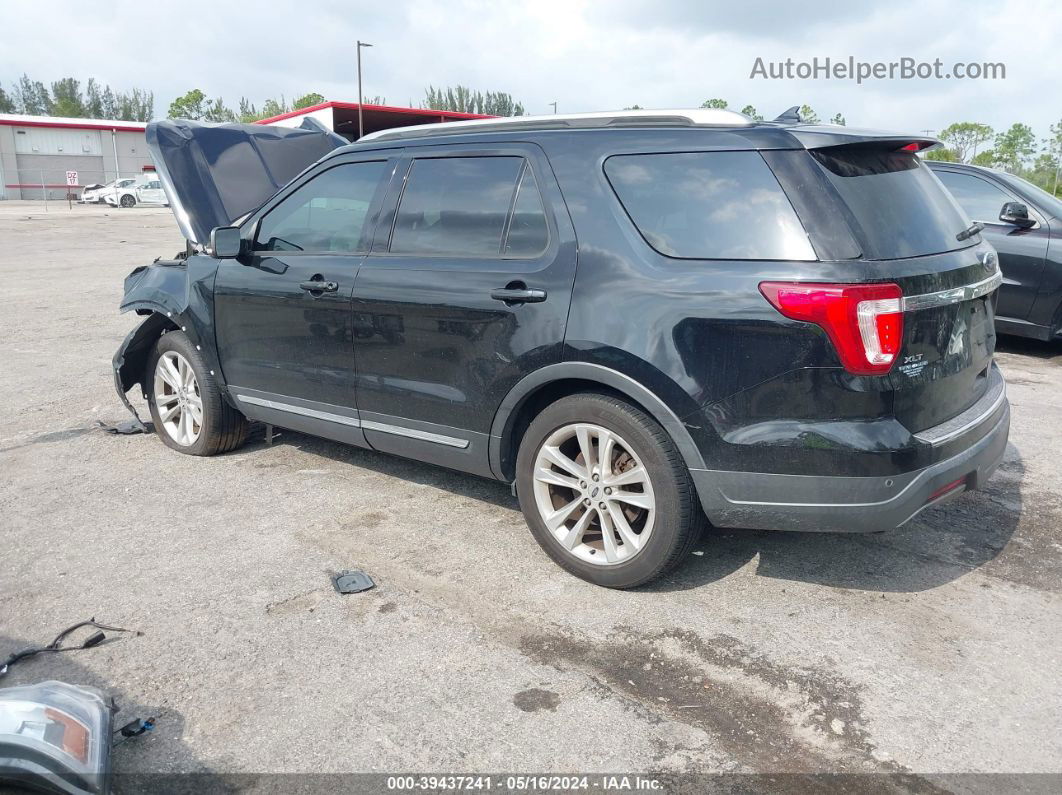 2018 Ford Explorer Xlt Black vin: 1FM5K7D82JGB39429