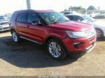 2018 Ford Explorer Xlt Красный vin: 1FM5K7D82JGC00830