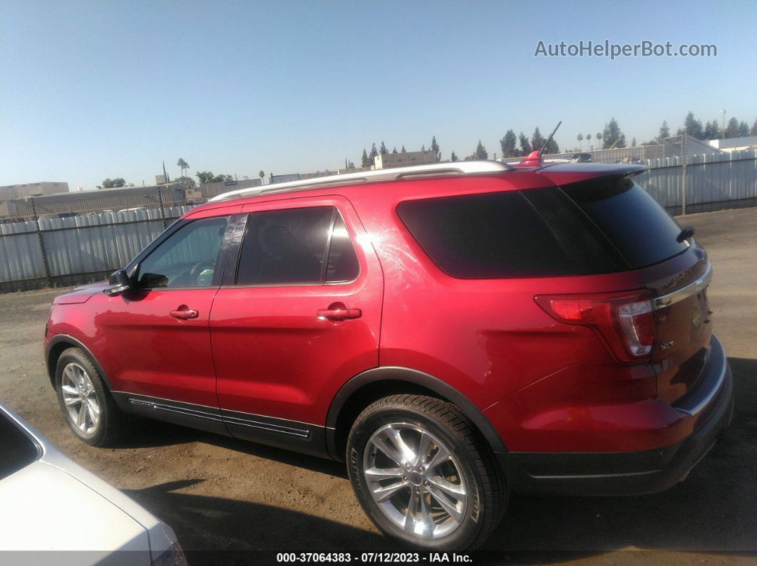 2018 Ford Explorer Xlt Red vin: 1FM5K7D82JGC00830