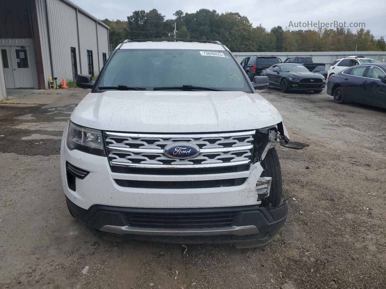 2018 Ford Explorer Xlt White vin: 1FM5K7D82JGC39241