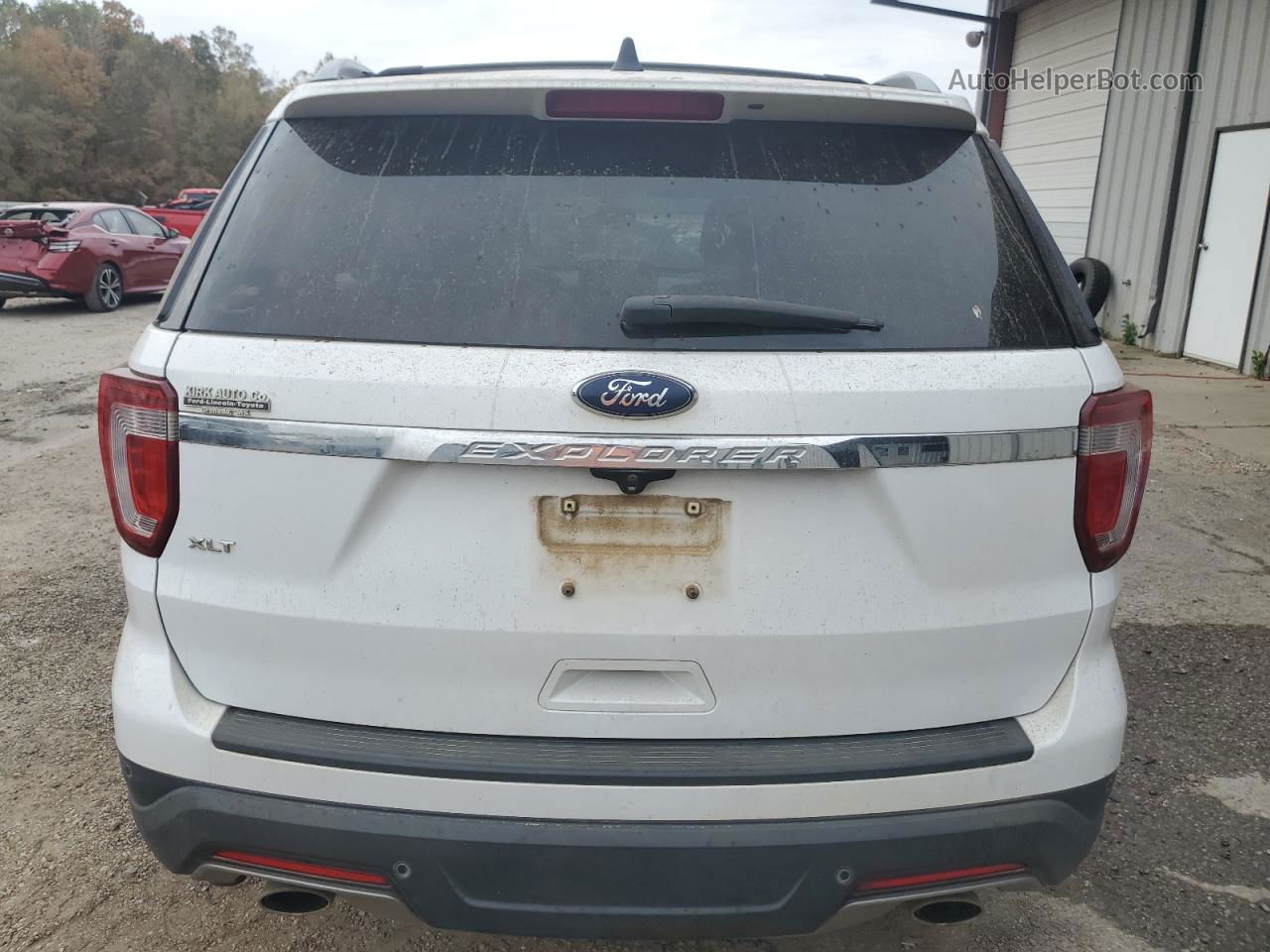 2018 Ford Explorer Xlt White vin: 1FM5K7D82JGC39241