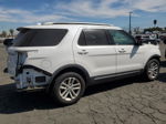 2017 Ford Explorer Xlt White vin: 1FM5K7D83HGA62256