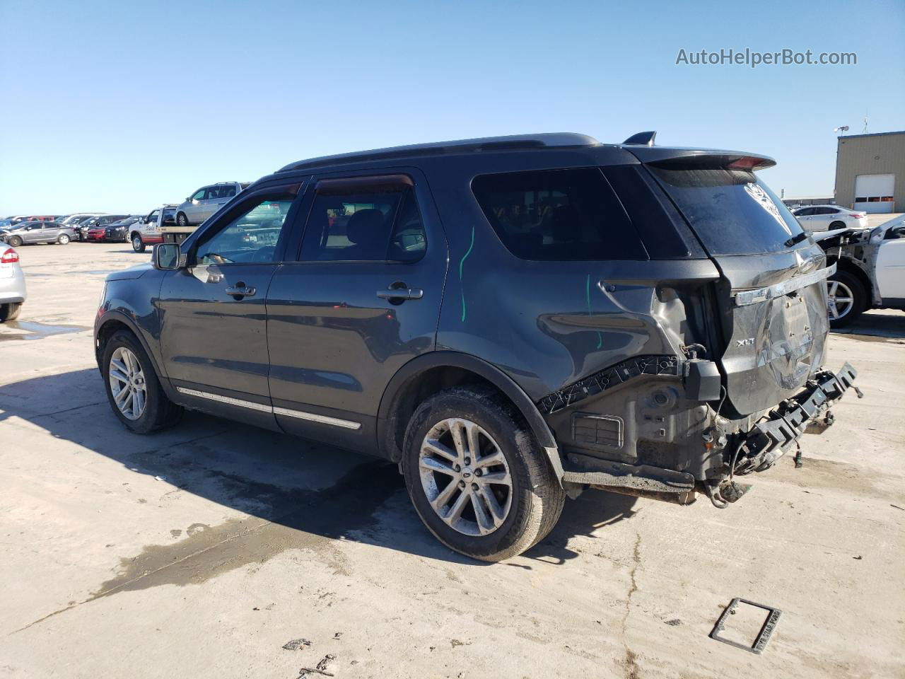 2017 Ford Explorer Xlt Gray vin: 1FM5K7D83HGA68722