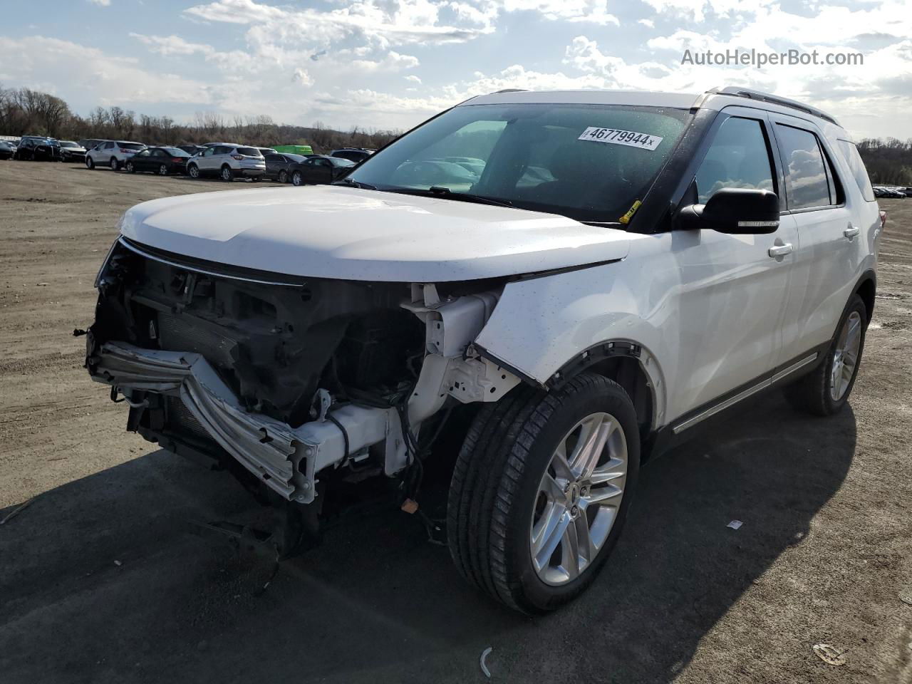 2017 Ford Explorer Xlt White vin: 1FM5K7D83HGE09861