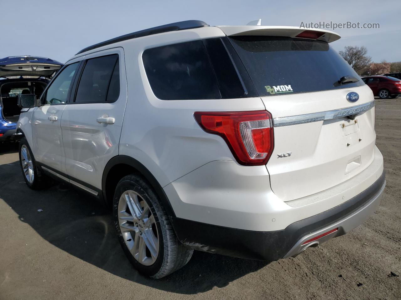 2017 Ford Explorer Xlt White vin: 1FM5K7D83HGE09861