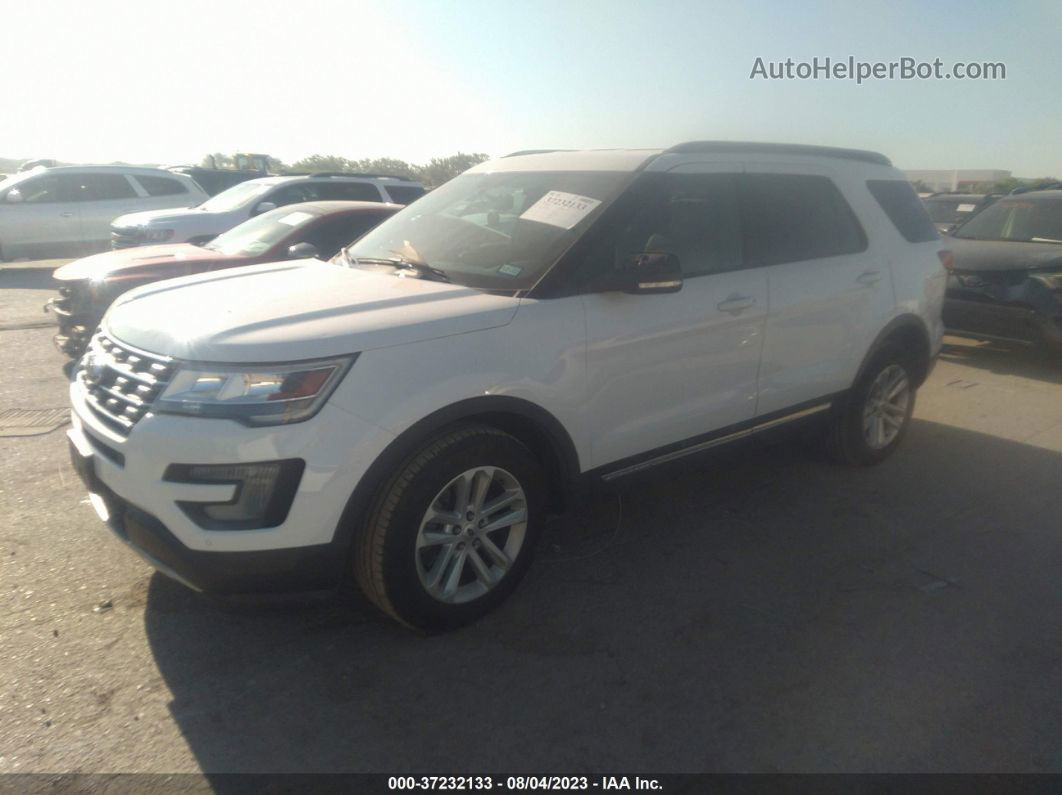 2017 Ford Explorer Xlt White vin: 1FM5K7D83HGE12100