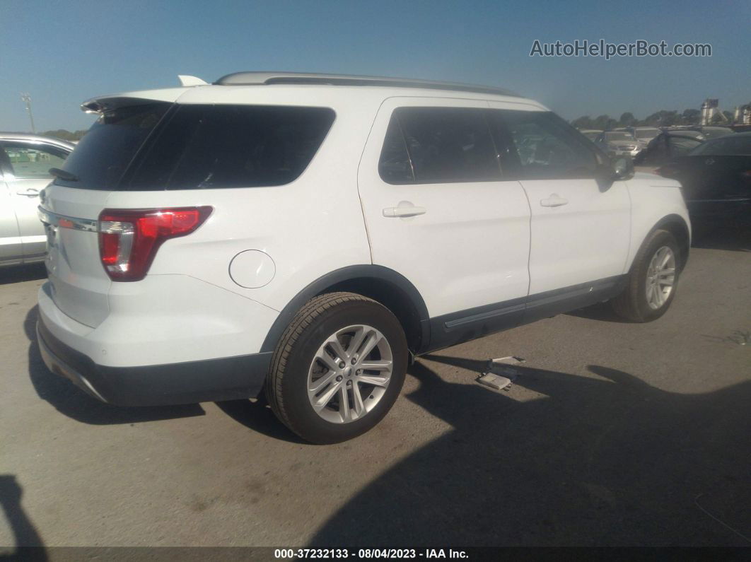 2017 Ford Explorer Xlt White vin: 1FM5K7D83HGE12100