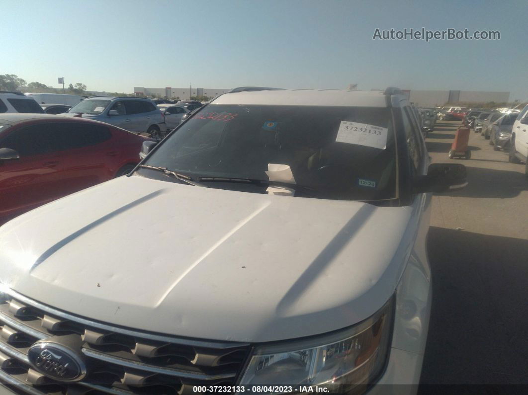 2017 Ford Explorer Xlt White vin: 1FM5K7D83HGE12100