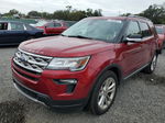 2018 Ford Explorer Xlt Red vin: 1FM5K7D83JGB04351