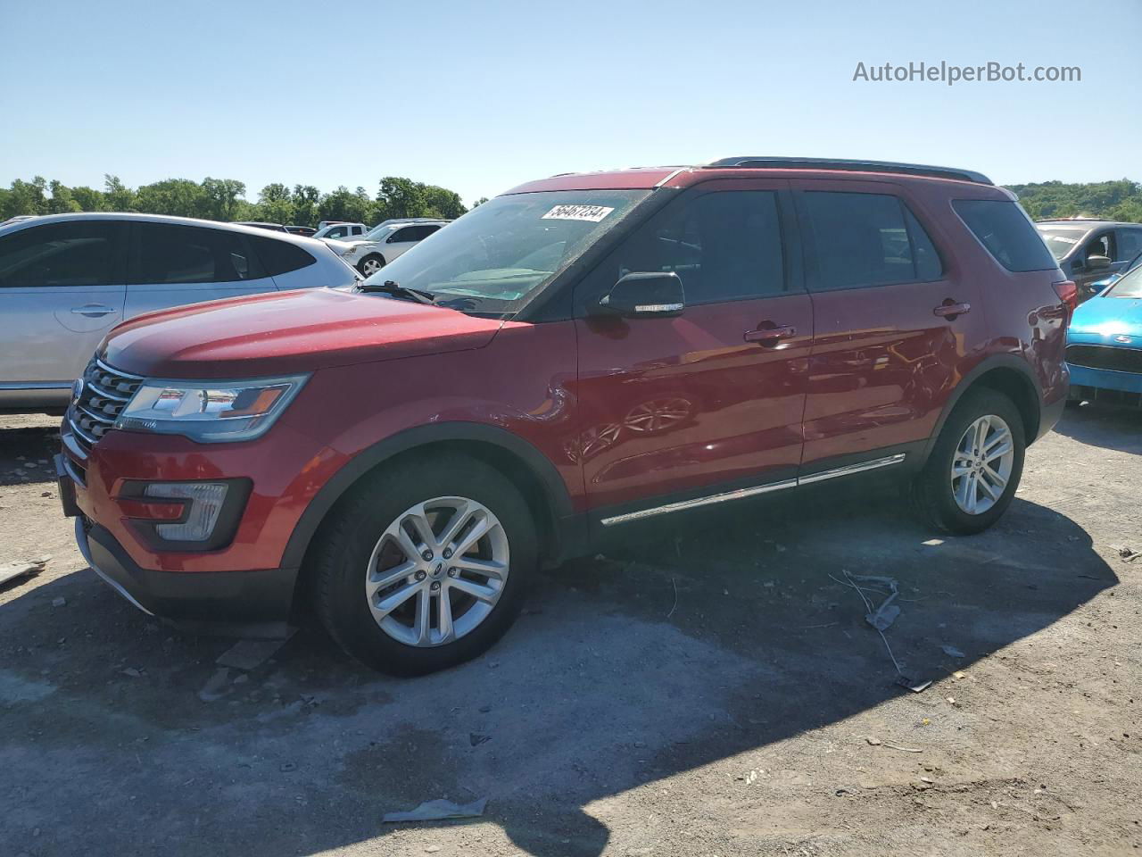 2017 Ford Explorer Xlt Red vin: 1FM5K7D84HGB31195