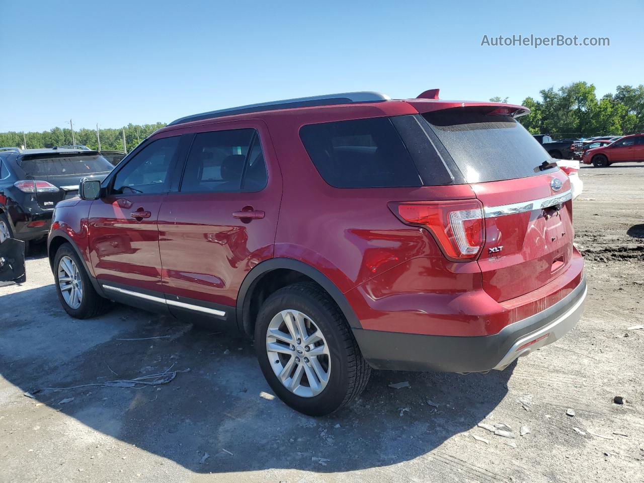 2017 Ford Explorer Xlt Red vin: 1FM5K7D84HGB31195