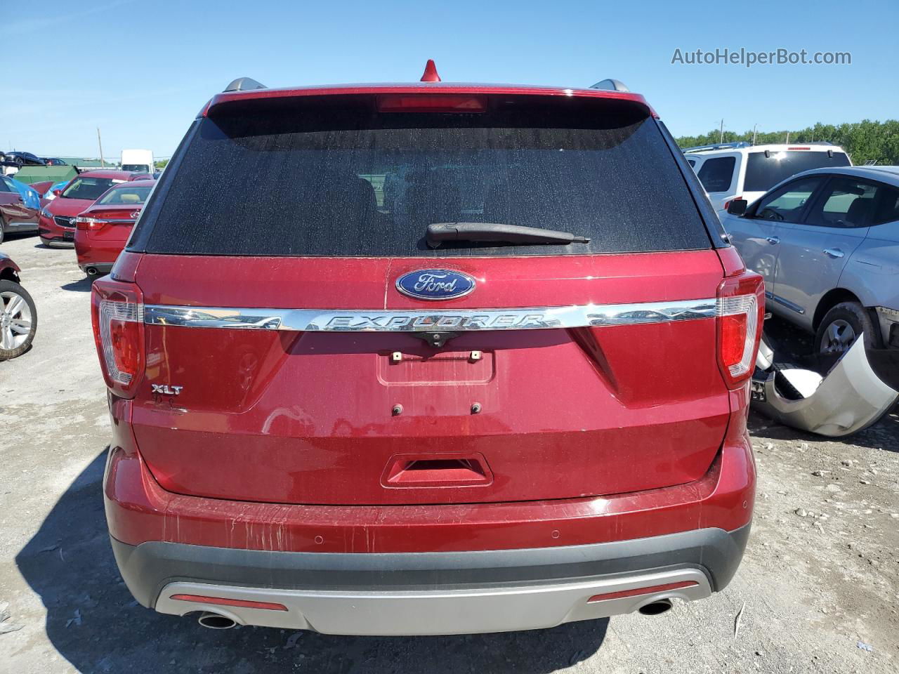 2017 Ford Explorer Xlt Red vin: 1FM5K7D84HGB31195