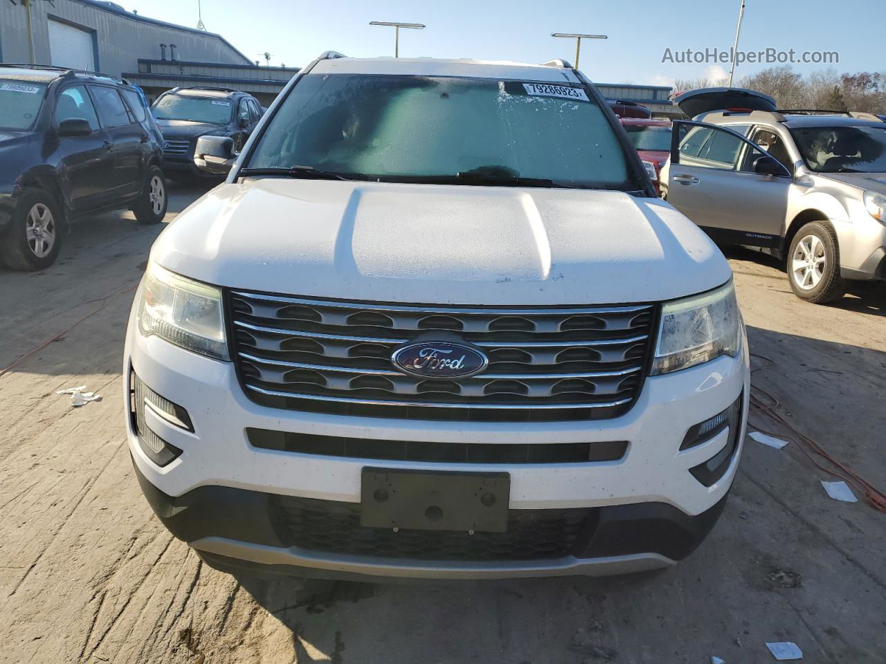 2017 Ford Explorer Xlt Белый vin: 1FM5K7D84HGB59501