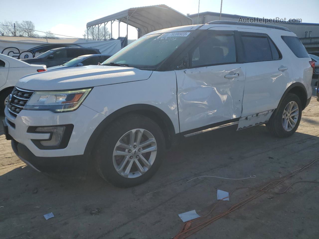 2017 Ford Explorer Xlt Белый vin: 1FM5K7D84HGB59501