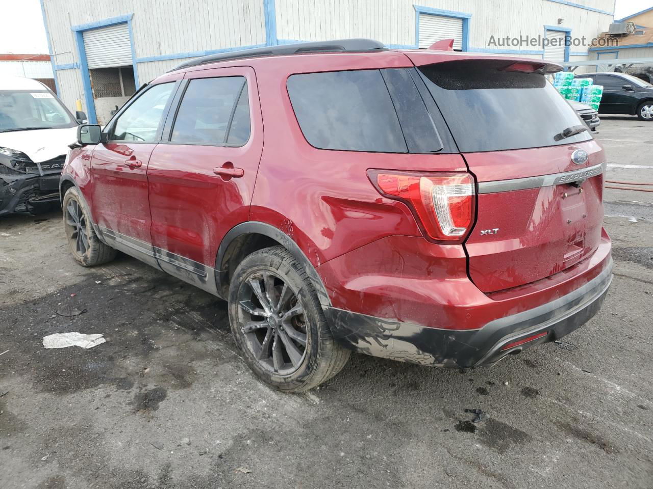 2017 Ford Explorer Xlt Red vin: 1FM5K7D84HGD11356