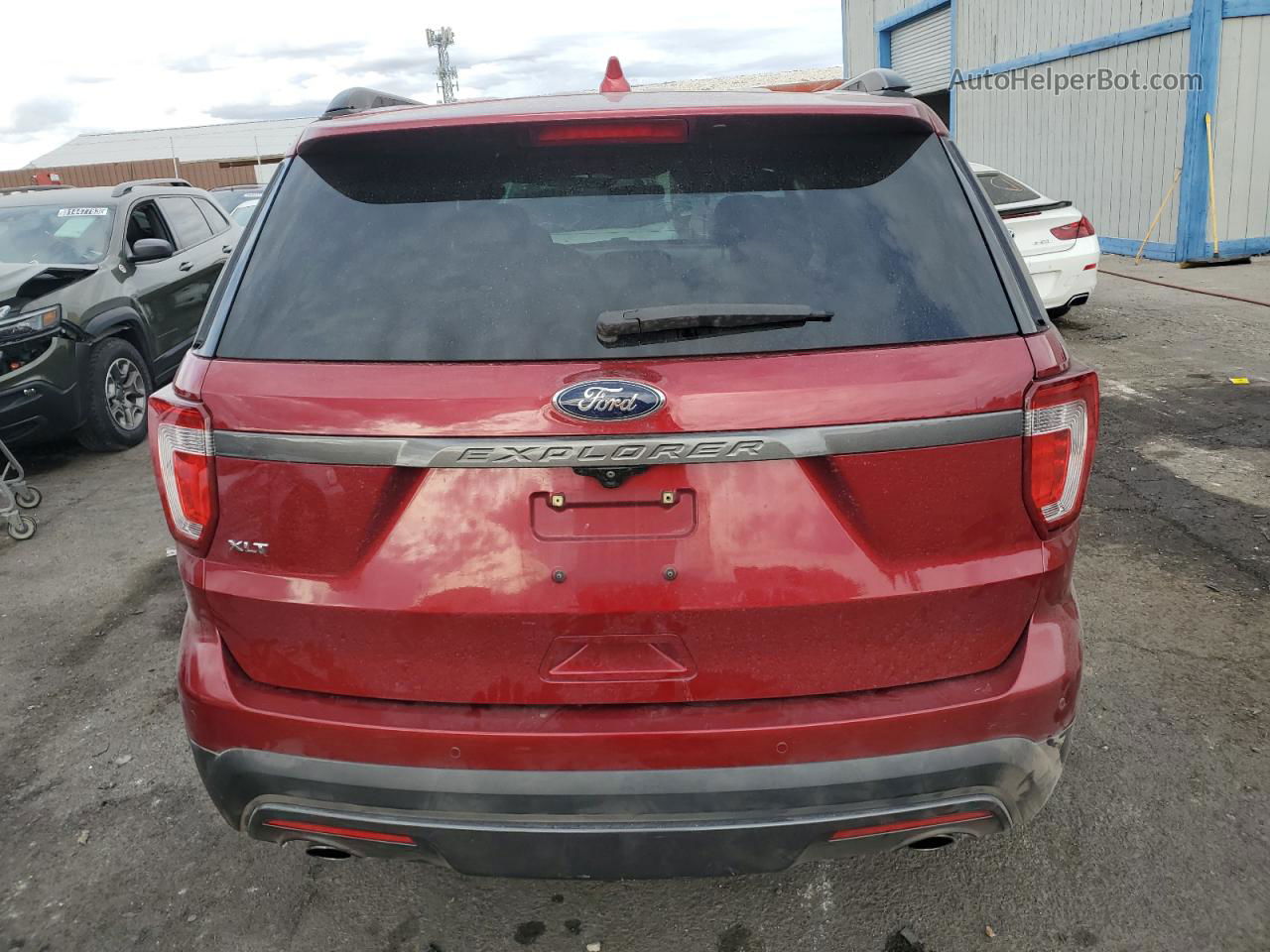 2017 Ford Explorer Xlt Red vin: 1FM5K7D84HGD11356