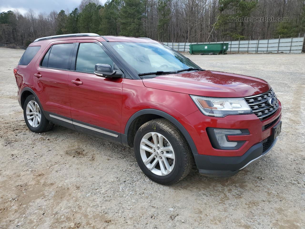 2017 Ford Explorer Xlt Red vin: 1FM5K7D84HGD80242