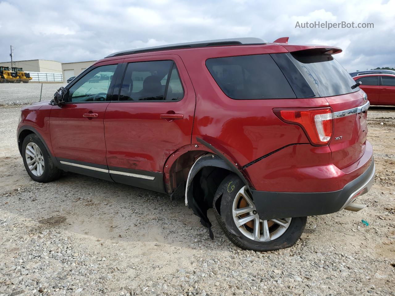 2017 Ford Explorer Xlt Red vin: 1FM5K7D84HGD80242