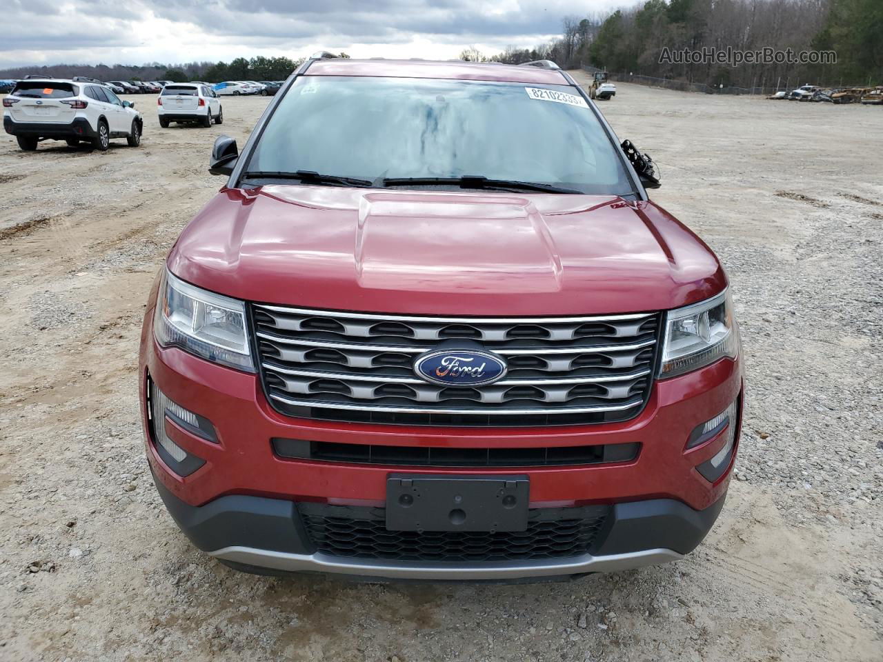 2017 Ford Explorer Xlt Red vin: 1FM5K7D84HGD80242