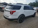 2018 Ford Explorer Xlt White vin: 1FM5K7D84JGB26701