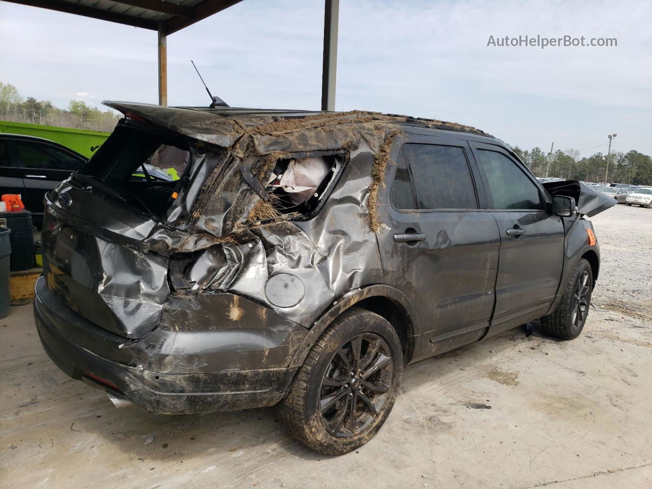 2018 Ford Explorer Xlt Gray vin: 1FM5K7D84JGC21887