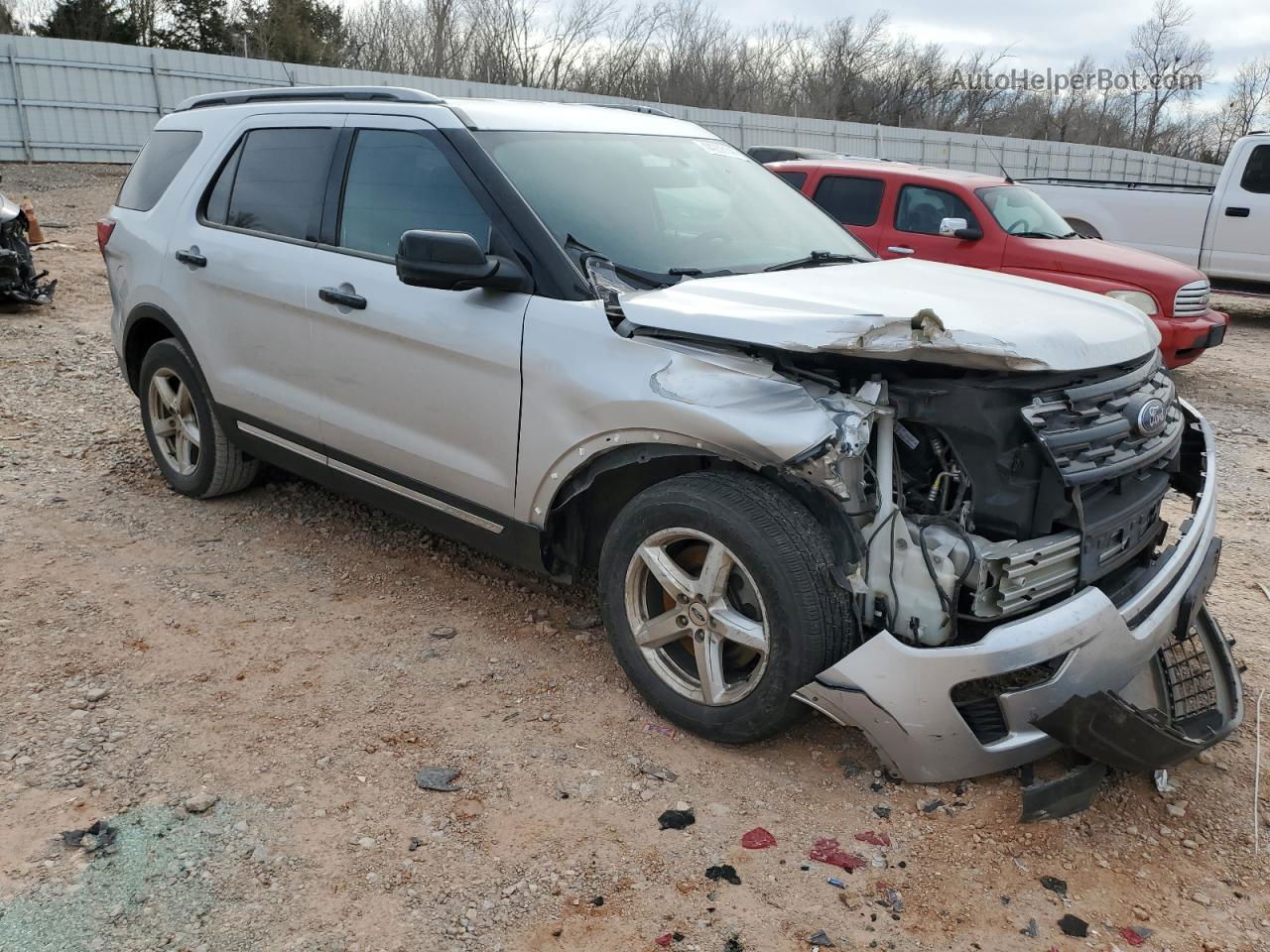 2018 Ford Explorer Xlt Silver vin: 1FM5K7D84JGC70345