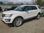 2017 Ford Explorer Xlt White vin: 1FM5K7D85HGA55566