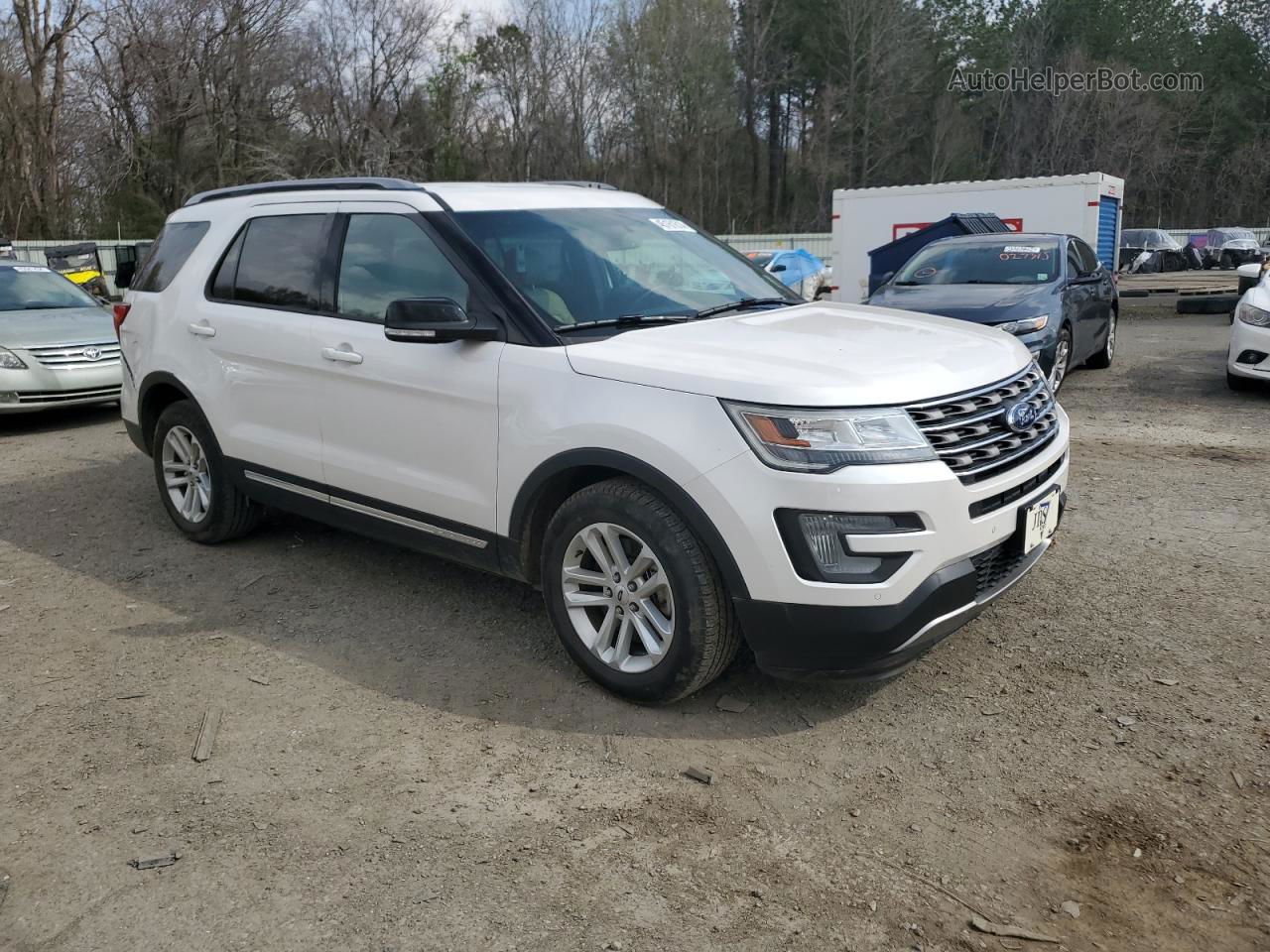 2017 Ford Explorer Xlt White vin: 1FM5K7D85HGA55566