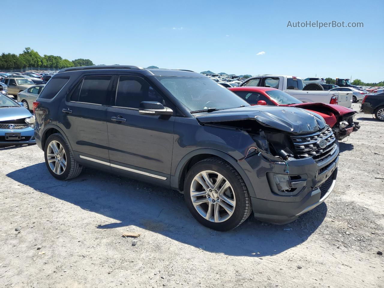 2017 Ford Explorer Xlt Black vin: 1FM5K7D85HGA73579