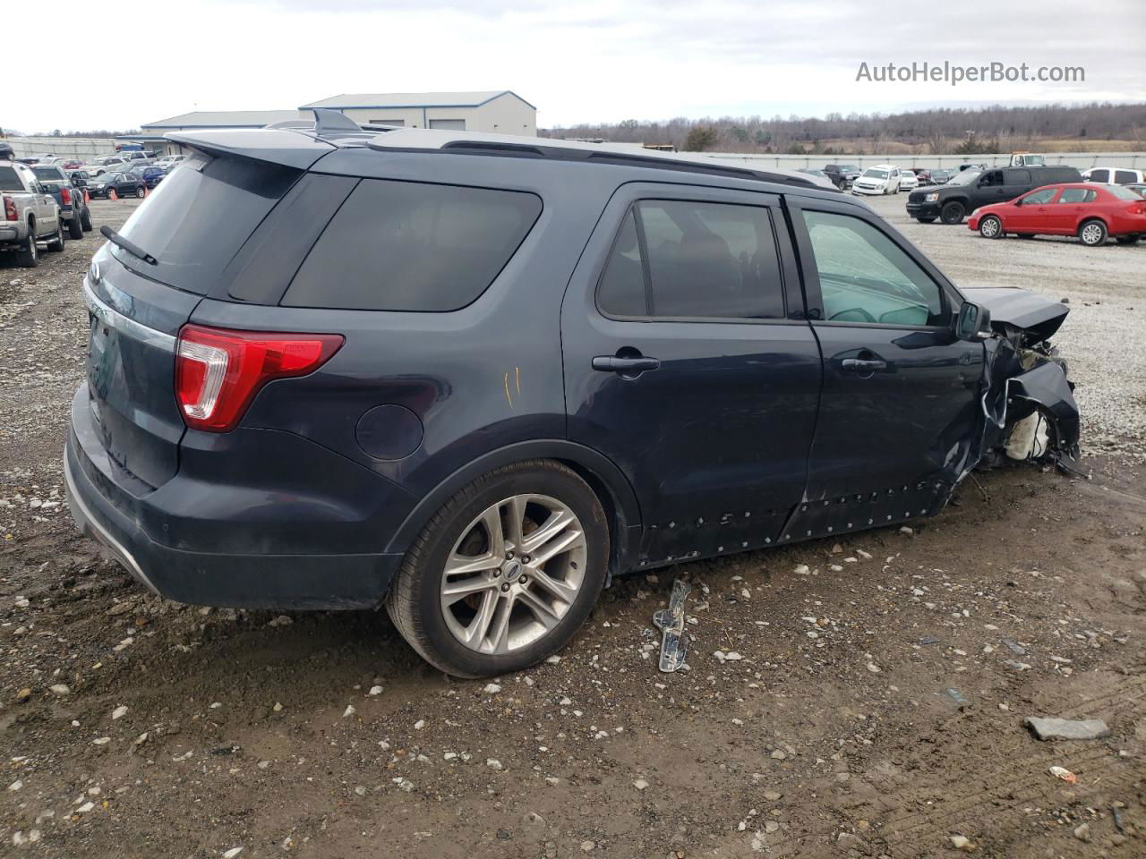 2017 Ford Explorer Xlt Gray vin: 1FM5K7D85HGD63207