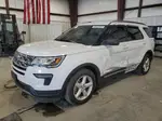 2018 Ford Explorer Xlt White vin: 1FM5K7D85JGA51734