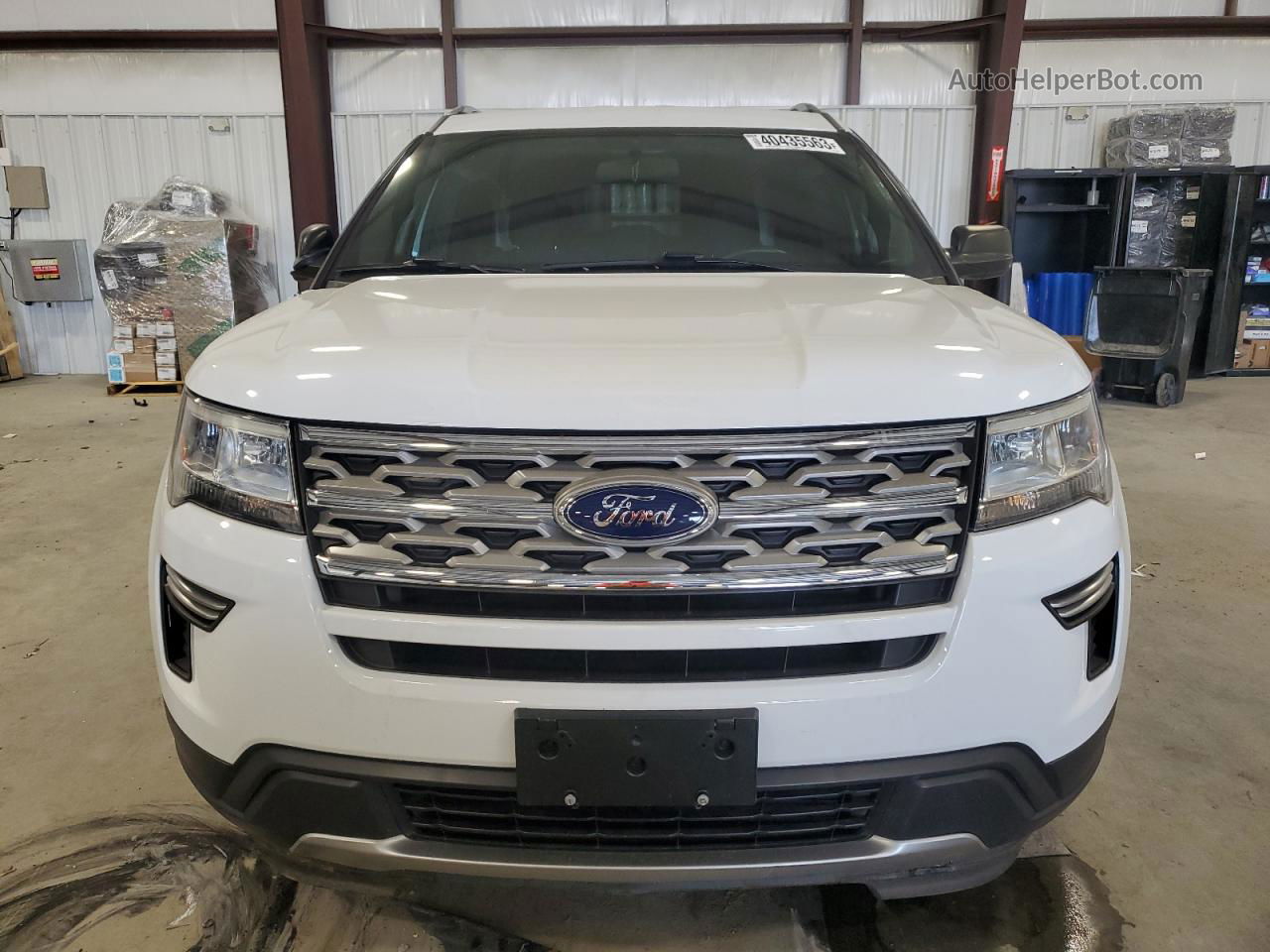 2018 Ford Explorer Xlt White vin: 1FM5K7D85JGA51734