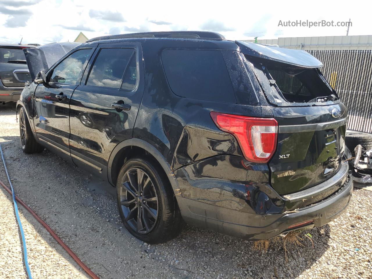 2018 Ford Explorer Xlt Black vin: 1FM5K7D85JGB39859