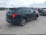 2018 Ford Explorer Xlt Black vin: 1FM5K7D85JGB97504