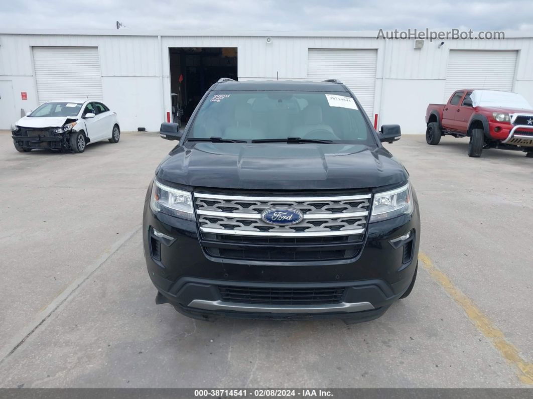 2018 Ford Explorer Xlt Black vin: 1FM5K7D85JGB97504