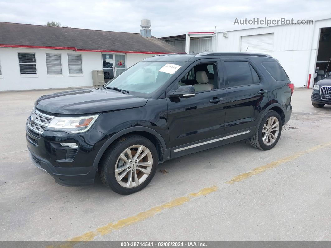 2018 Ford Explorer Xlt Black vin: 1FM5K7D85JGB97504