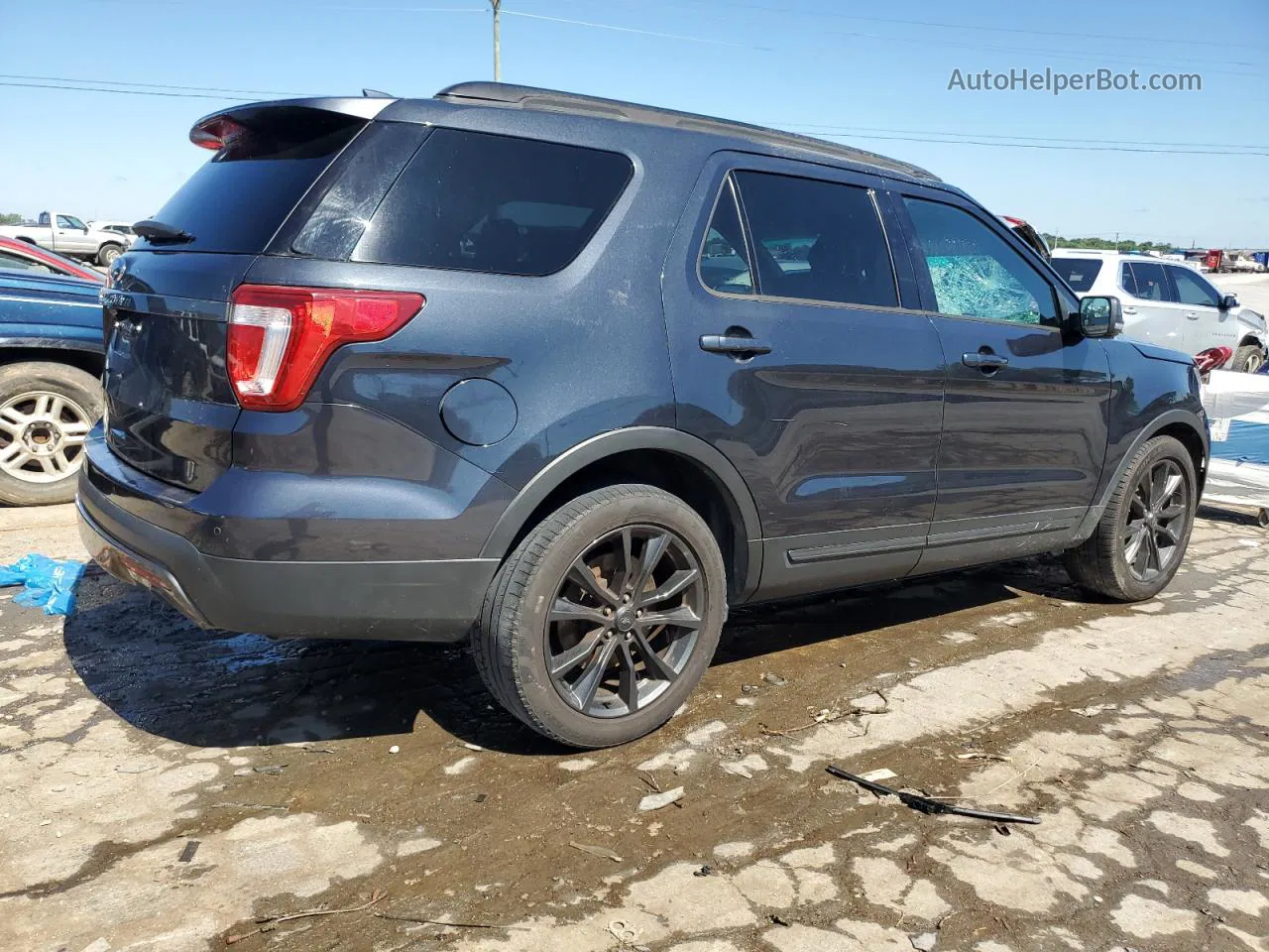 2017 Ford Explorer Xlt Black vin: 1FM5K7D86HGA97308